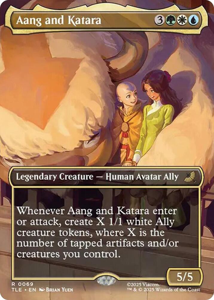 Aang and Katara Borderless (Avatar: The Last Airbender: Eternal-Legal)  - Foil | Good Games North