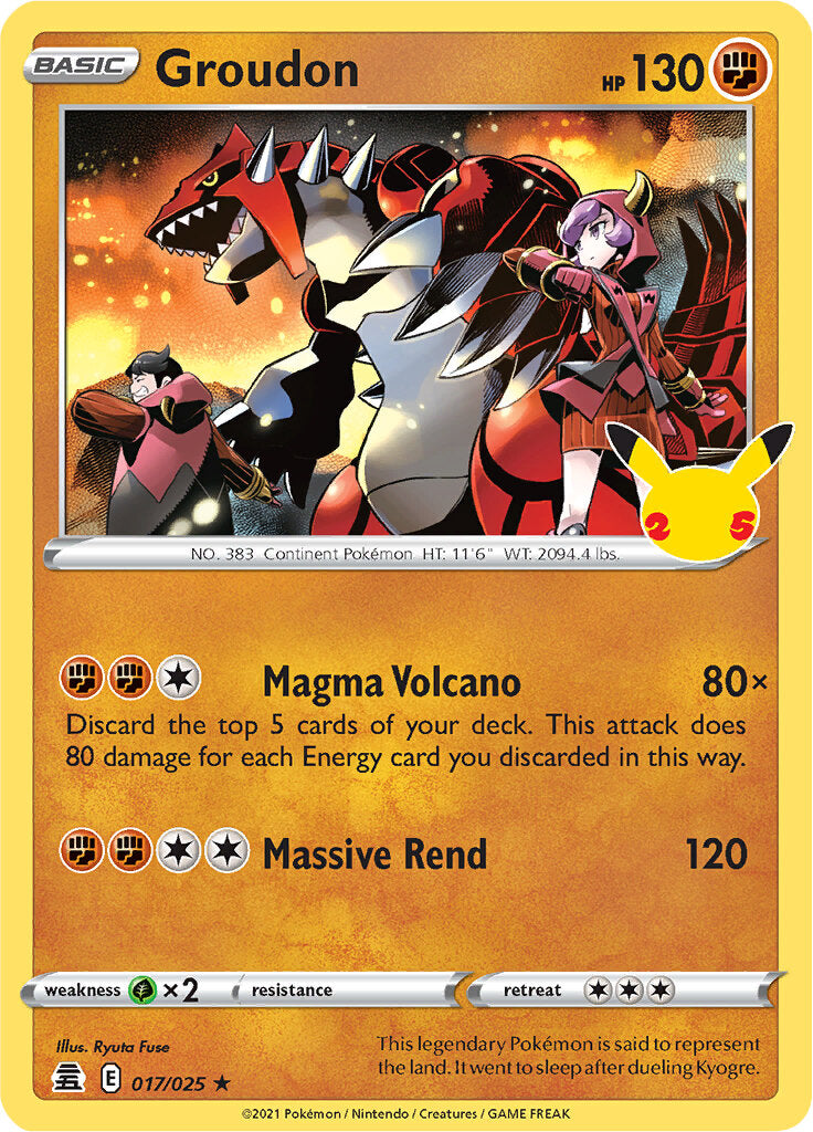Groudon (017/025) [Celebrations: 25th Anniversary] | Good Games North