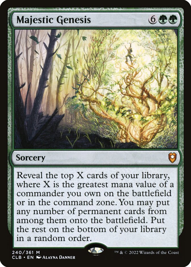 Majestic Genesis 240 (Commander Legends: Battle for Baldur's Gate)  - Foil | Good Games North