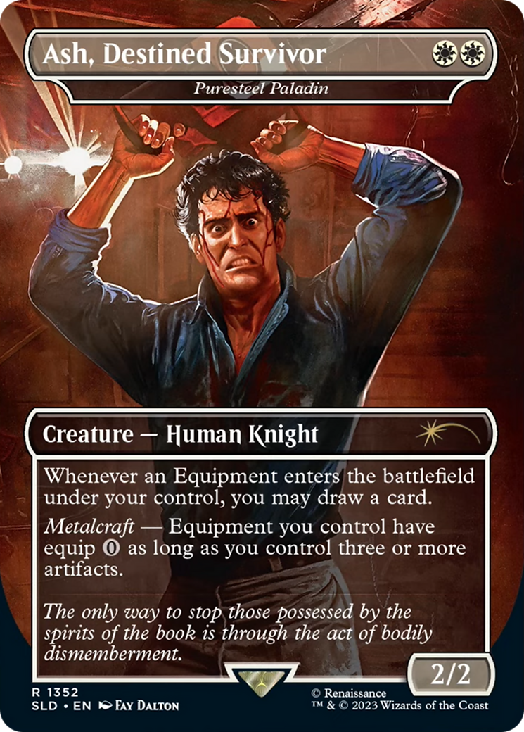 Ash, Destined Survivor - Puresteel Paladin [Secret Lair Drop Series] | Good Games North
