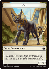 Cat (0027) // Phyrexian Goblin Double-Sided Token [Foundations Tokens] | Good Games North