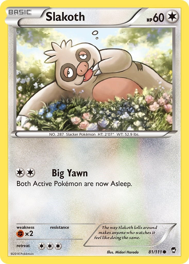 Slakoth (81/111) [XY: Furious Fists] | Good Games North
