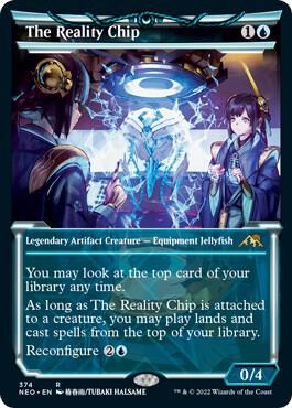 The Reality Chip 374/302 (Kamigawa: Neon Dynasty)  - Showcase Foil | Good Games North