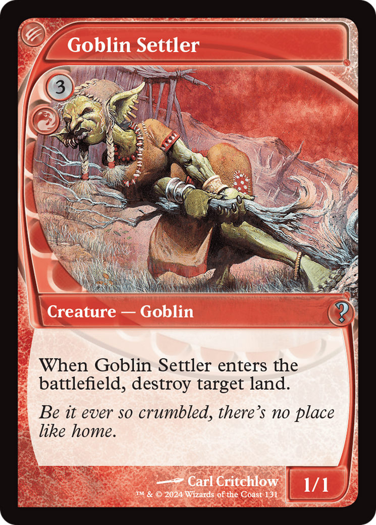 Goblin Settler (Future Sight) [Mystery Booster 2] | Good Games North