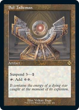 Sol Talisman Retro Frame Foil Etched (Modern Horizons 2)  - Foil | Good Games North