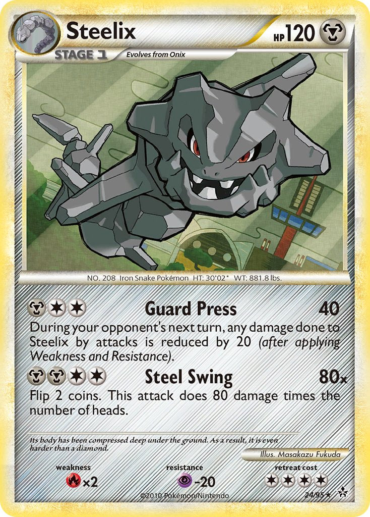 Steelix (24/95) (Theme Deck Exclusive) [HeartGold & SoulSilver: Unleashed] | Good Games North