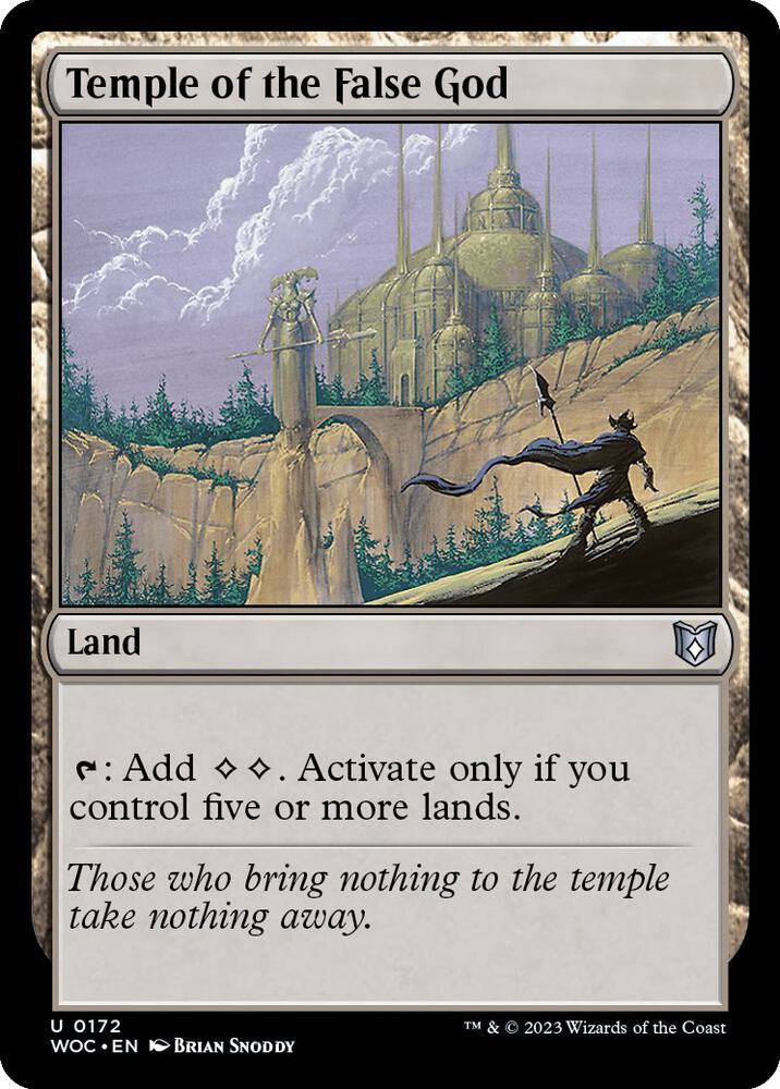 Temple of the False God 172/173 (Commander: Wilds of Eldraine)  | Good Games North