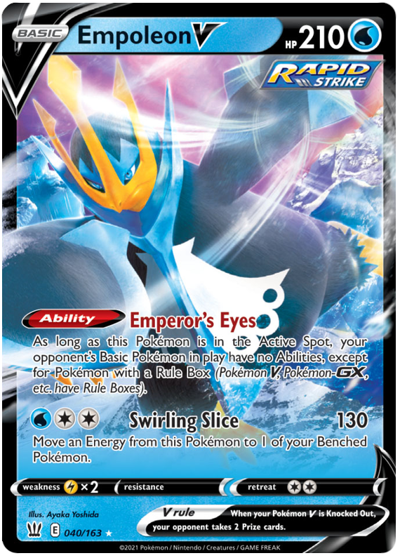 Empoleon V (040/163) [Sword & Shield: Battle Styles] | Good Games North