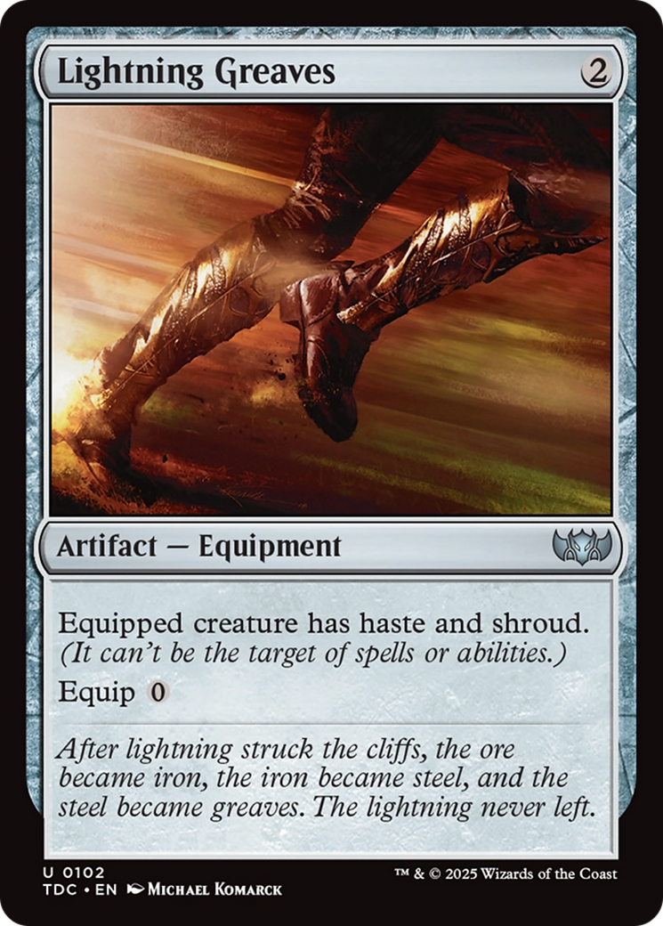 Lightning Greaves [Tarkir: Dragonstorm Commander] | Good Games North