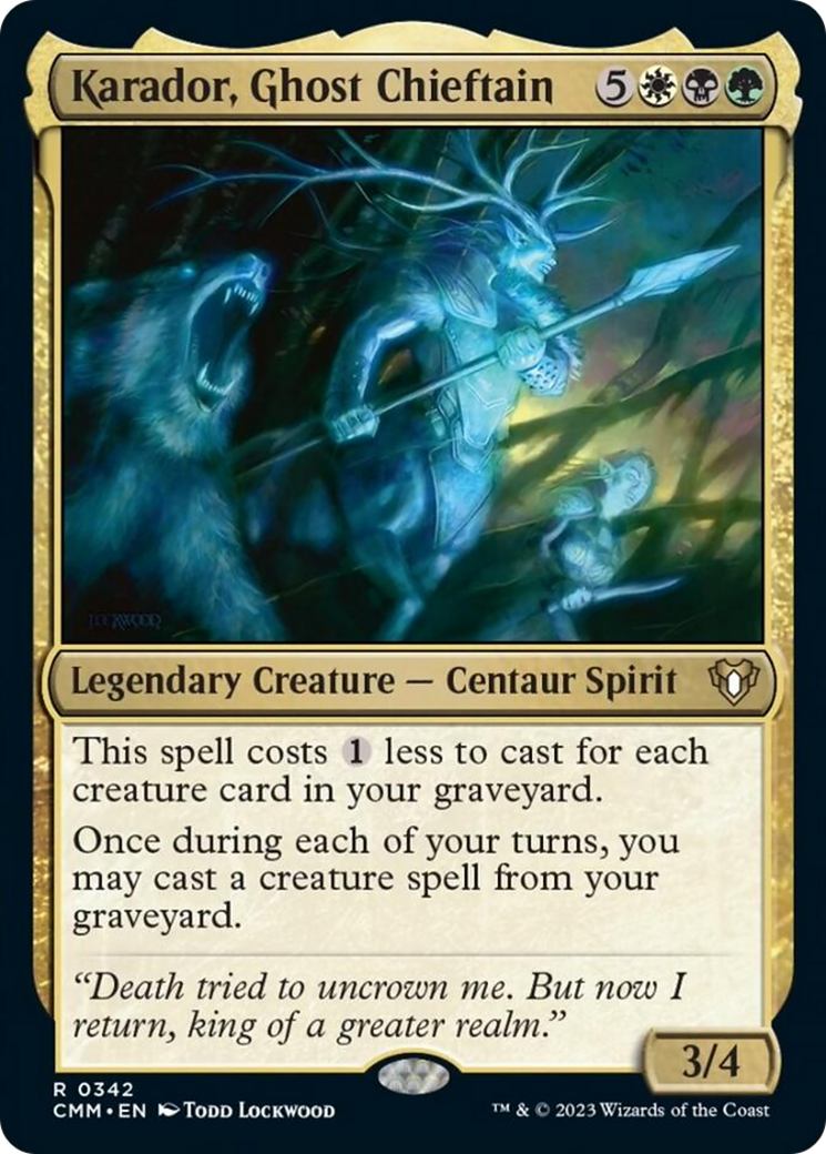 Karador, Ghost Chieftain [Commander Masters] | Good Games North