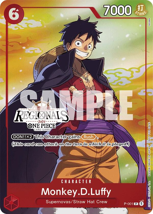 Monkey.D.Luffy (Offline Regional 2024 Vol.2 Participant) P-001 (One Piece Promotion Cards)  - Foil | Good Games North