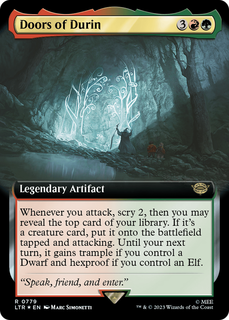 Doors of Durin (Extended Art) (Surge Foil) [The Lord of the Rings: Tales of Middle-Earth] | Good Games North