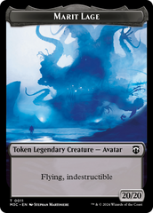 Marit Lage // Sand Warrior Double-Sided Token [Modern Horizons 3 Commander Tokens] | Good Games North