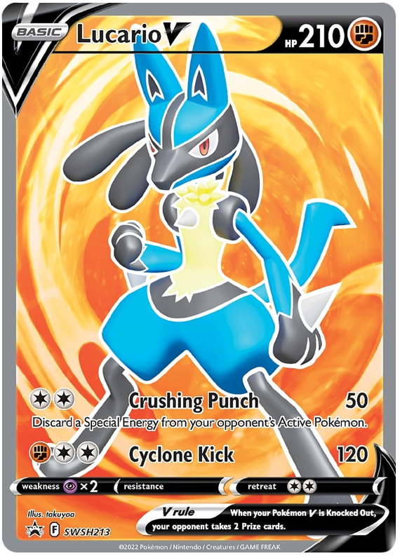 Lucario V (SWSH213) [Sword & Shield: Black Star Promos] | Good Games North