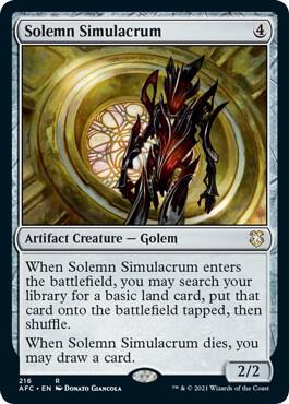Solemn Simulacrum 216/62 (Commander: Adventures in the Forgotten Realms)  | Good Games North