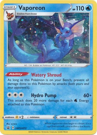 Vaporeon (SWSH072) [Sword & Shield: Black Star Promos] | Good Games North