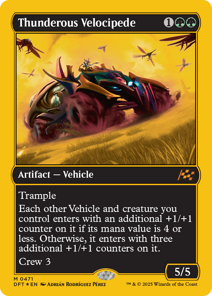Thunderous Velocipede (First-Place Foil) [Aetherdrift] | Good Games North