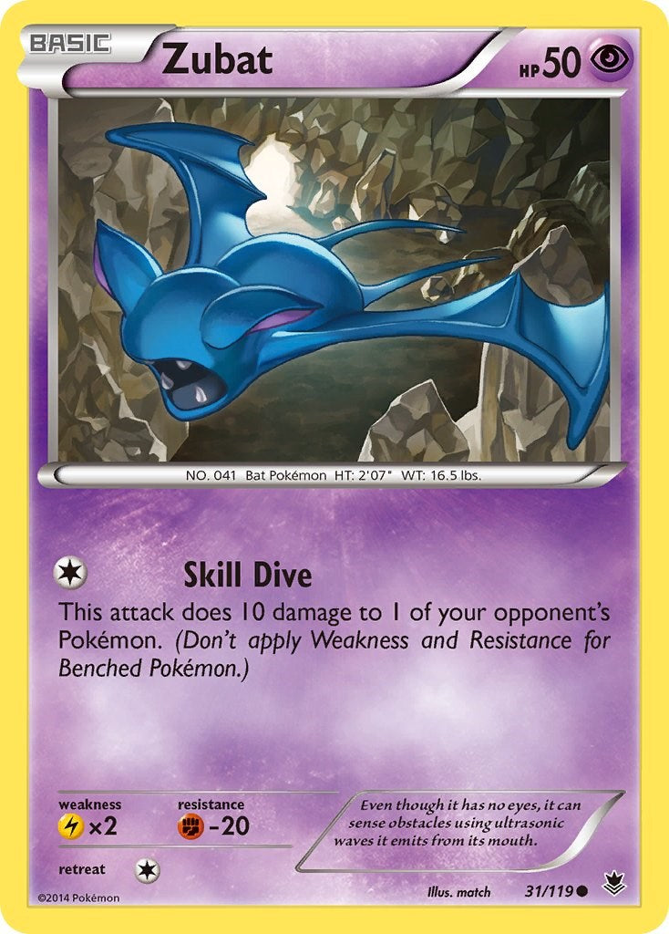 Zubat (31/119) [XY: Phantom Forces] | Good Games North