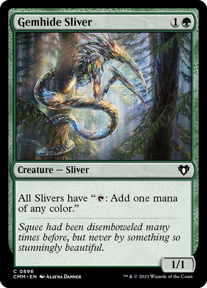 Gemhide Sliver 896/451 (Commander Masters)  | Good Games North