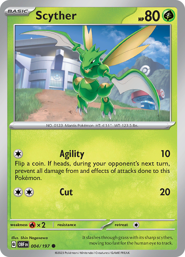 Scyther (004/197) [Scarlet & Violet: Obsidian Flames] | Good Games North