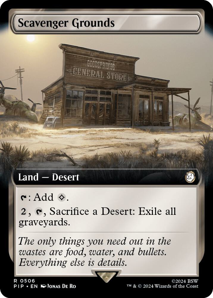 Scavenger Grounds 506/326 (Universes Beyond: Fallout)  - Extended Art Foil | Good Games North