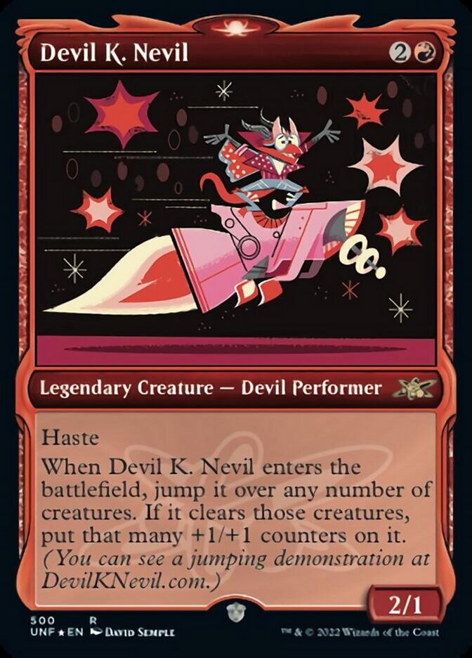 Devil K. Nevil (Showcase) (Galaxy Foil) [Unfinity] | Good Games North