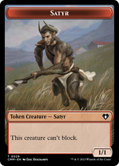 Saproling // Satyr Double-Sided Token [Commander Masters Tokens] | Good Games North