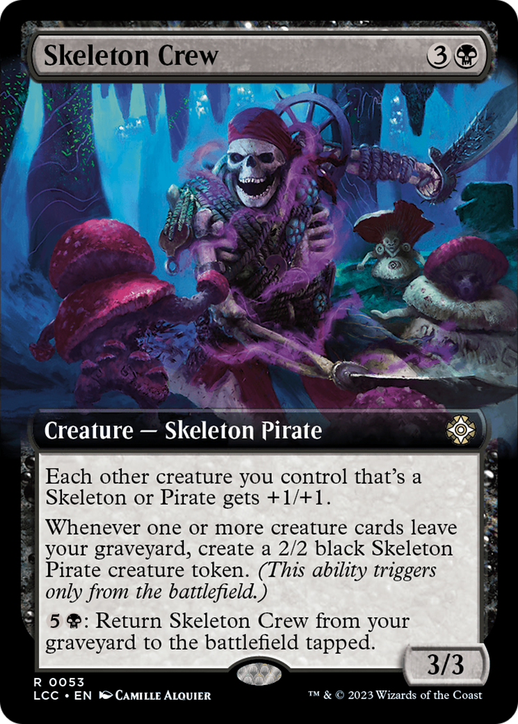 Skeleton Crew (Extended Art) [The Lost Caverns of Ixalan Commander] | Good Games North