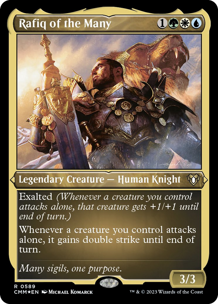 Rafiq of the Many (Foil Etched) [Commander Masters] | Good Games North