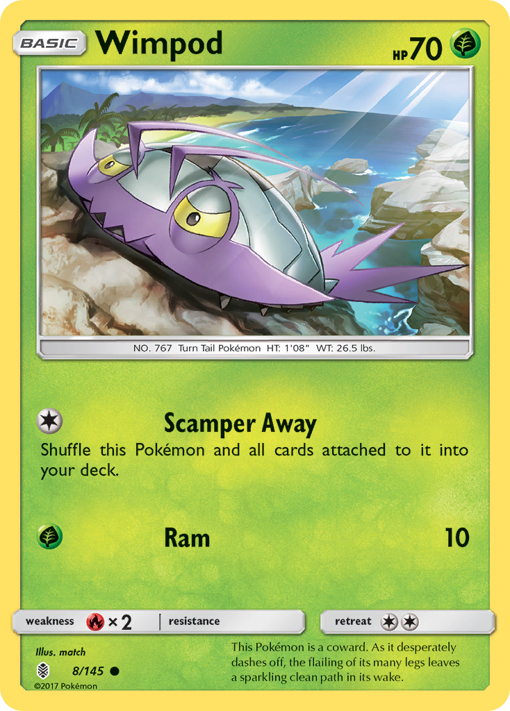 Wimpod (8/145) [Sun & Moon: Guardians Rising] | Good Games North