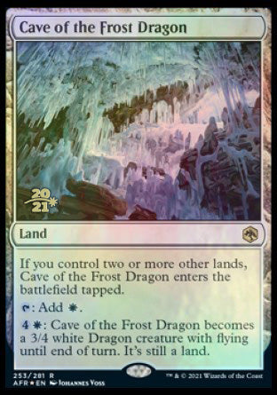 Cave of the Frost Dragon [Dungeons & Dragons: Adventures in the Forgotten Realms Prerelease Promos] | Good Games North