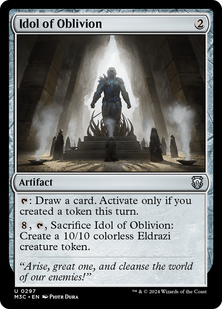 Idol of Oblivion (Ripple Foil) [Modern Horizons 3 Commander] | Good Games North