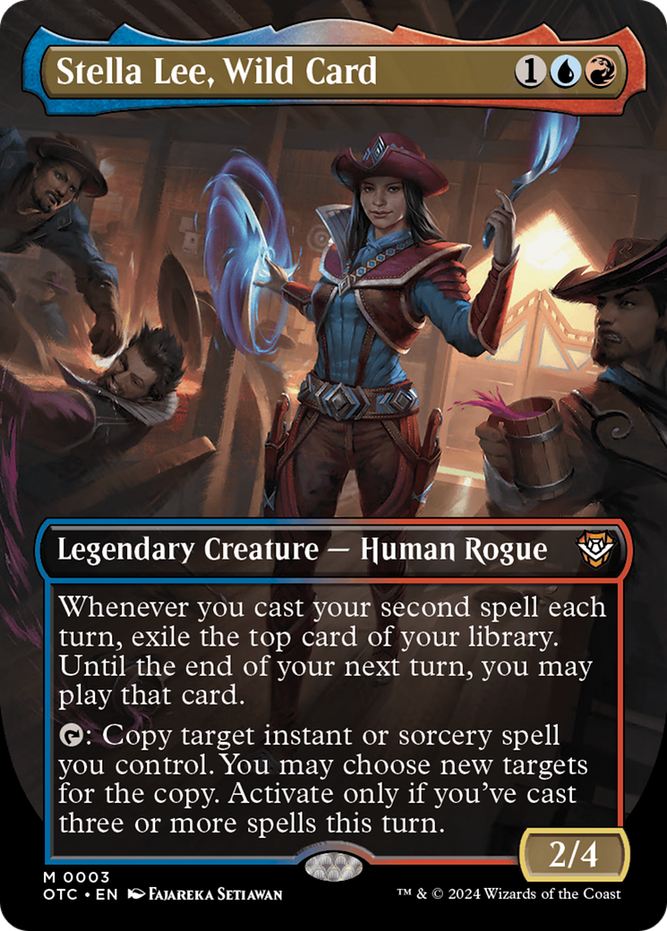 Stella Lee, Wild Card (Borderless) [Outlaws of Thunder Junction Commander] | Good Games North
