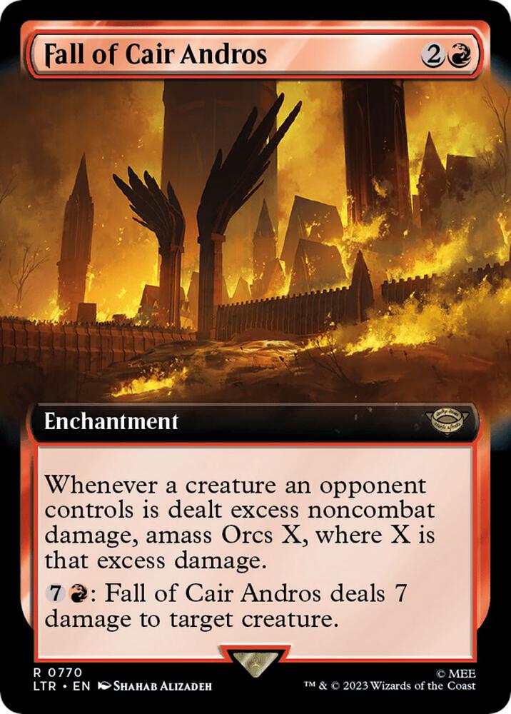 Fall of Cair Andros 770/281 (Universes Beyond: The Lord of the Rings: Tales of Middle-earth)  - Extended Art Surge Foil | Good Games North
