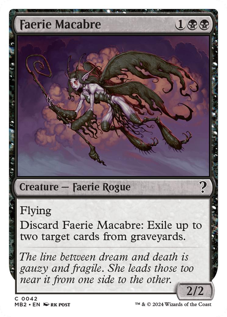 Faerie Macabre (White Border) [Mystery Booster 2] | Good Games North
