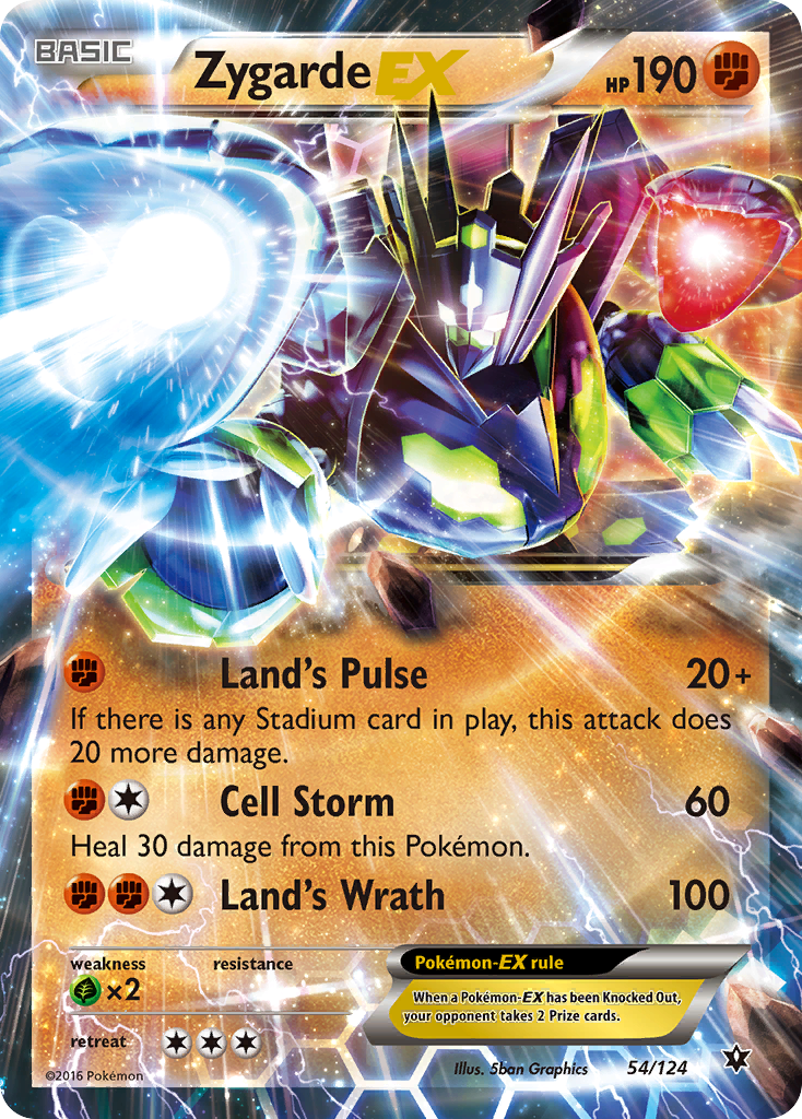 Zygarde EX (54/124) [XY: Fates Collide] | Good Games North