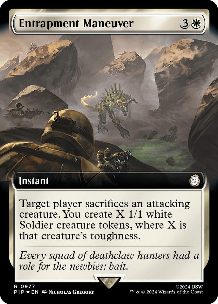 Entrapment Maneuver Extended Art Surge Foil (Universes Beyond: Fallout)  - Foil | Good Games North