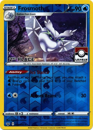 Frosmoth (064/202) (League Promo 2nd Place) [Sword & Shield: Base Set] | Good Games North