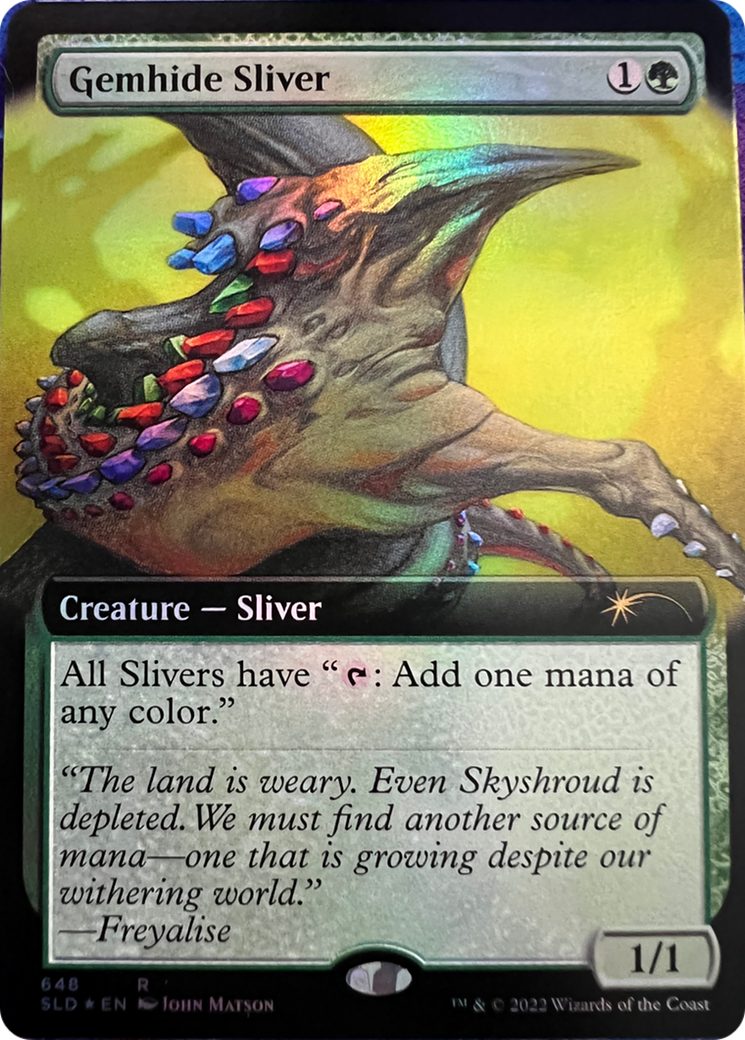 Gemhide Sliver (Extended Art) [Secret Lair Drop Series] | Good Games North