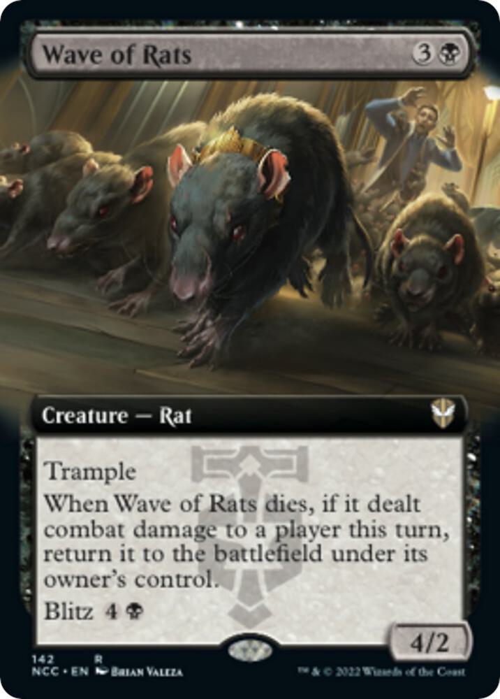 Wave of Rats Extended Art 142 (Commander: Streets of New Capenna)  | Good Games North