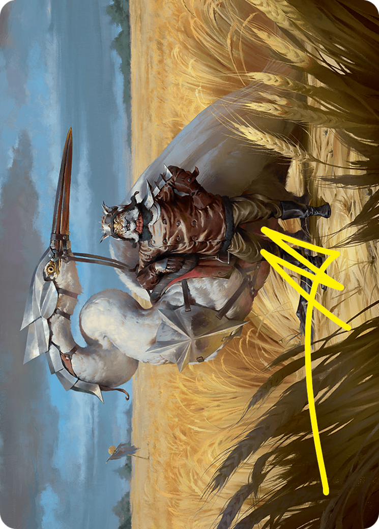 Skyknight Squire Art Card (4/54) (Gold-Stamped Signature) [Foundations Art Series] | Good Games North