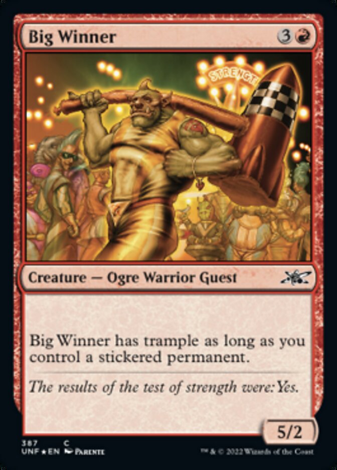 Big Winner (Galaxy Foil) [Unfinity] | Good Games North