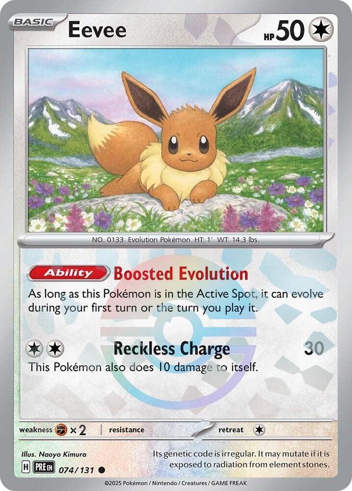Eevee (074/131) (Poke Ball Pattern) [Scarlet & Violet: Prismatic Evolutions] | Good Games North
