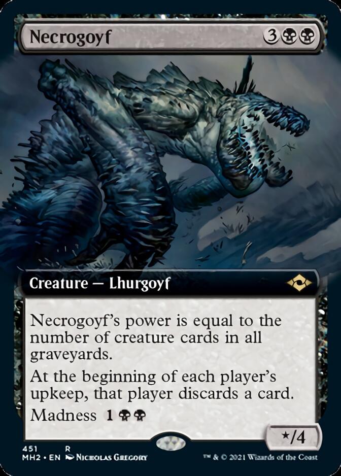 Necrogoyf (Extended Art) [Modern Horizons 2] | Good Games North