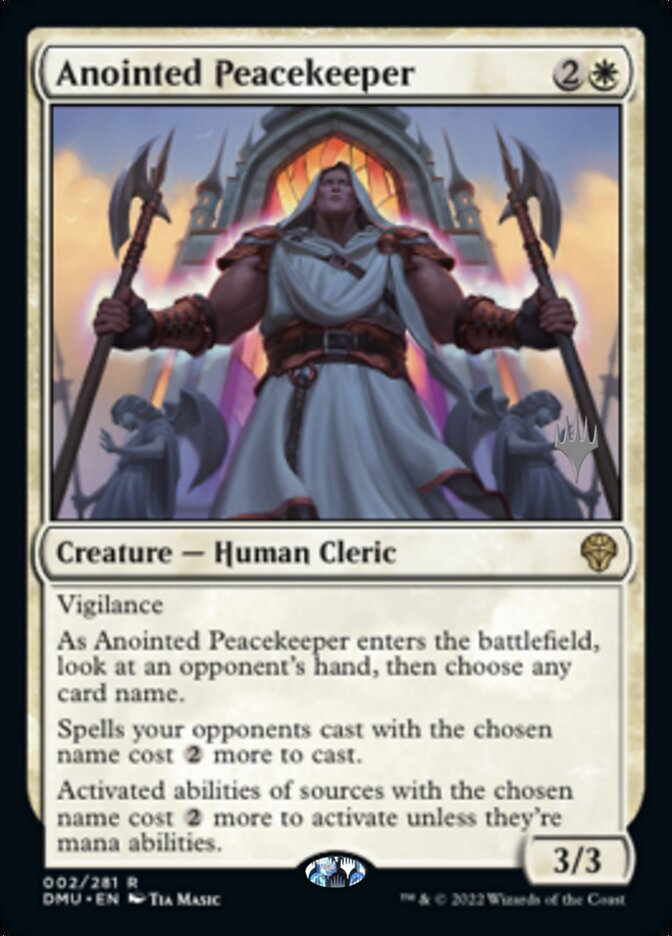 Anointed Peacekeeper (Promo Pack) [Dominaria United Promos] | Good Games North