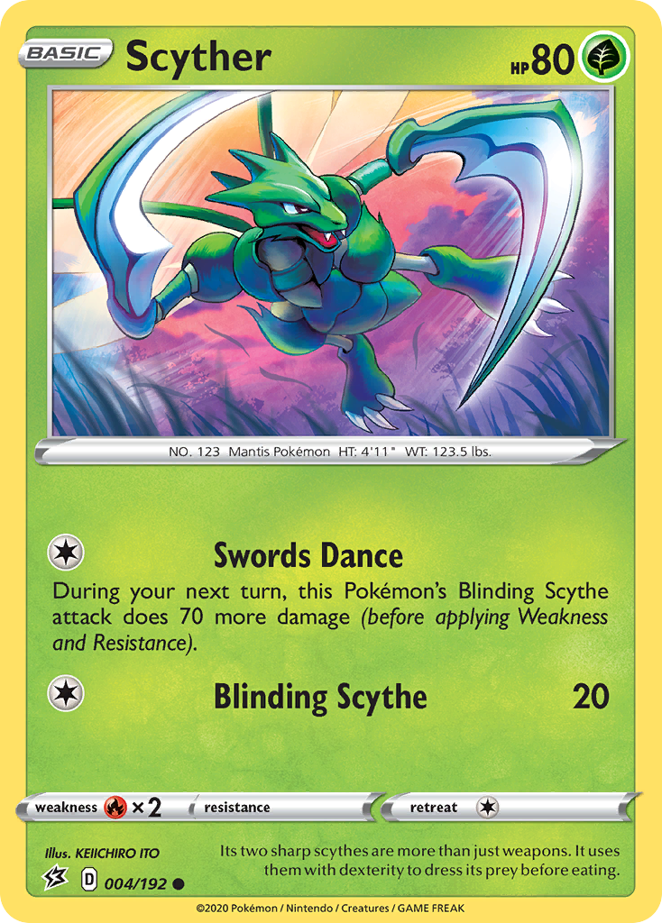 Scyther (004/192) [Sword & Shield: Rebel Clash] | Good Games North