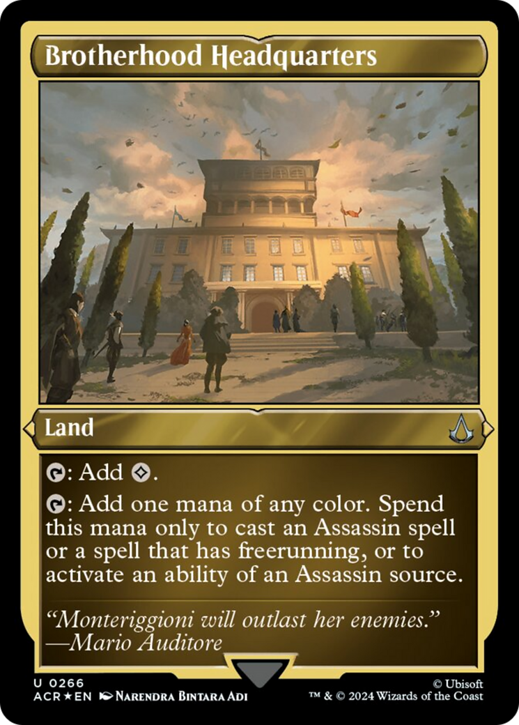 Brotherhood Headquarters (Foil Etched) [Assassin's Creed] | Good Games North