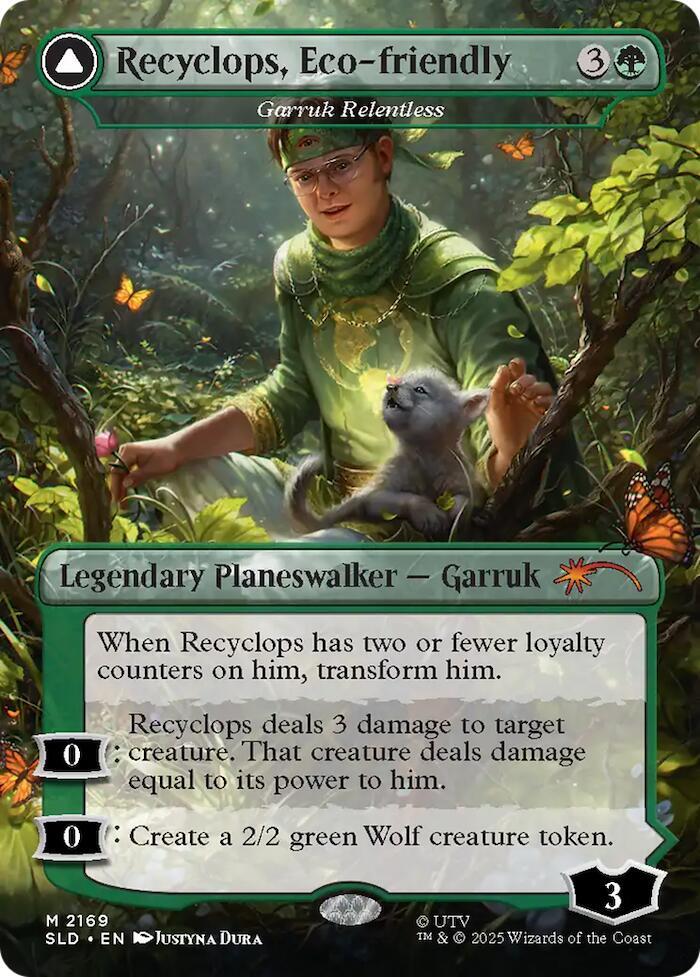 Recyclops Eco friendly Garruk Relentless (Secret Lair Drop Series)  - Foil | Good Games North