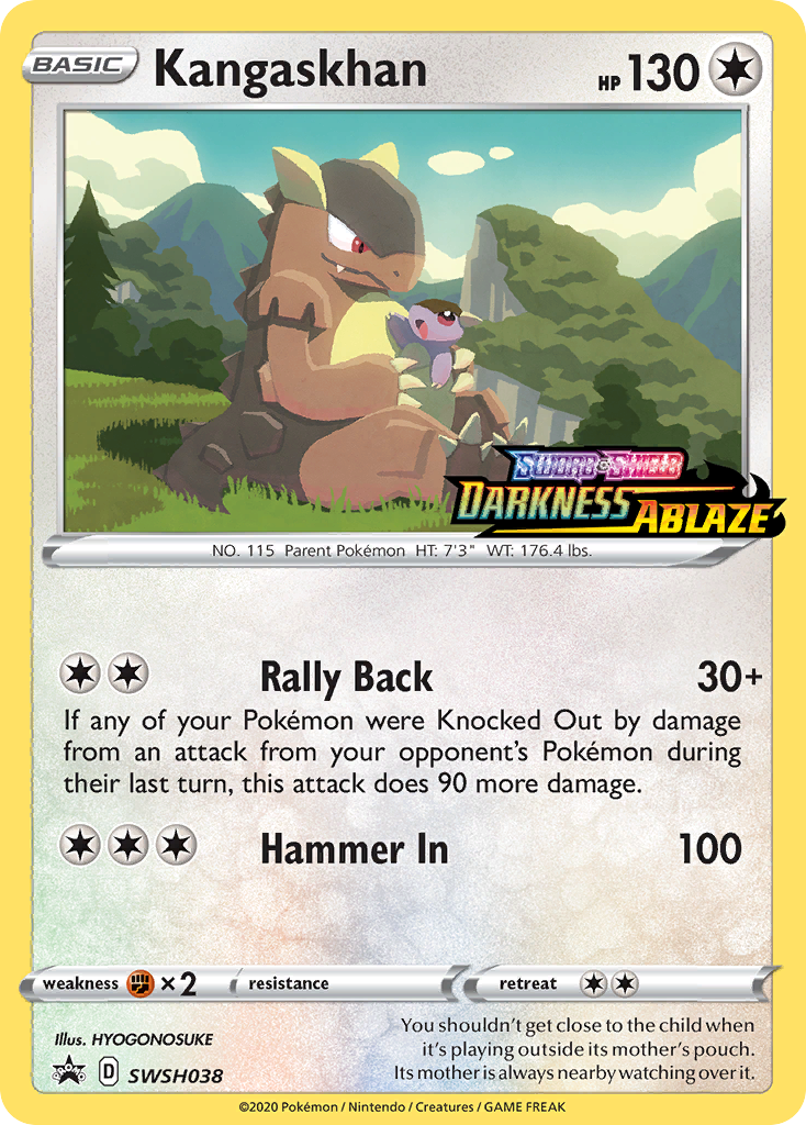 Kangaskhan (SWSH038) (Prerelease Promo) [Sword & Shield: Black Star Promos] | Good Games North