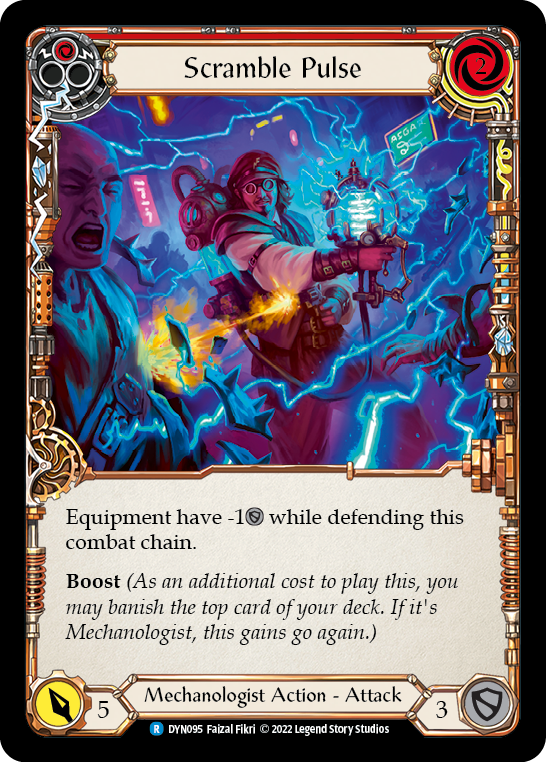 Scramble Pulse (Red) [DYN095] (Dynasty)  Rainbow Foil | Good Games North